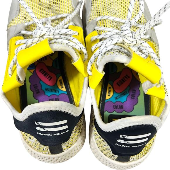 Pharrell x Adidas Tennis Hu V2 Sneakers Shoes Mens 6 Yellow Primeknit BB9543